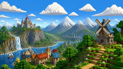 sweeping panoramic landscape with a dramatic sky