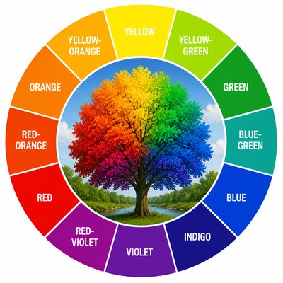 a tree in nature — Hue Art Style
