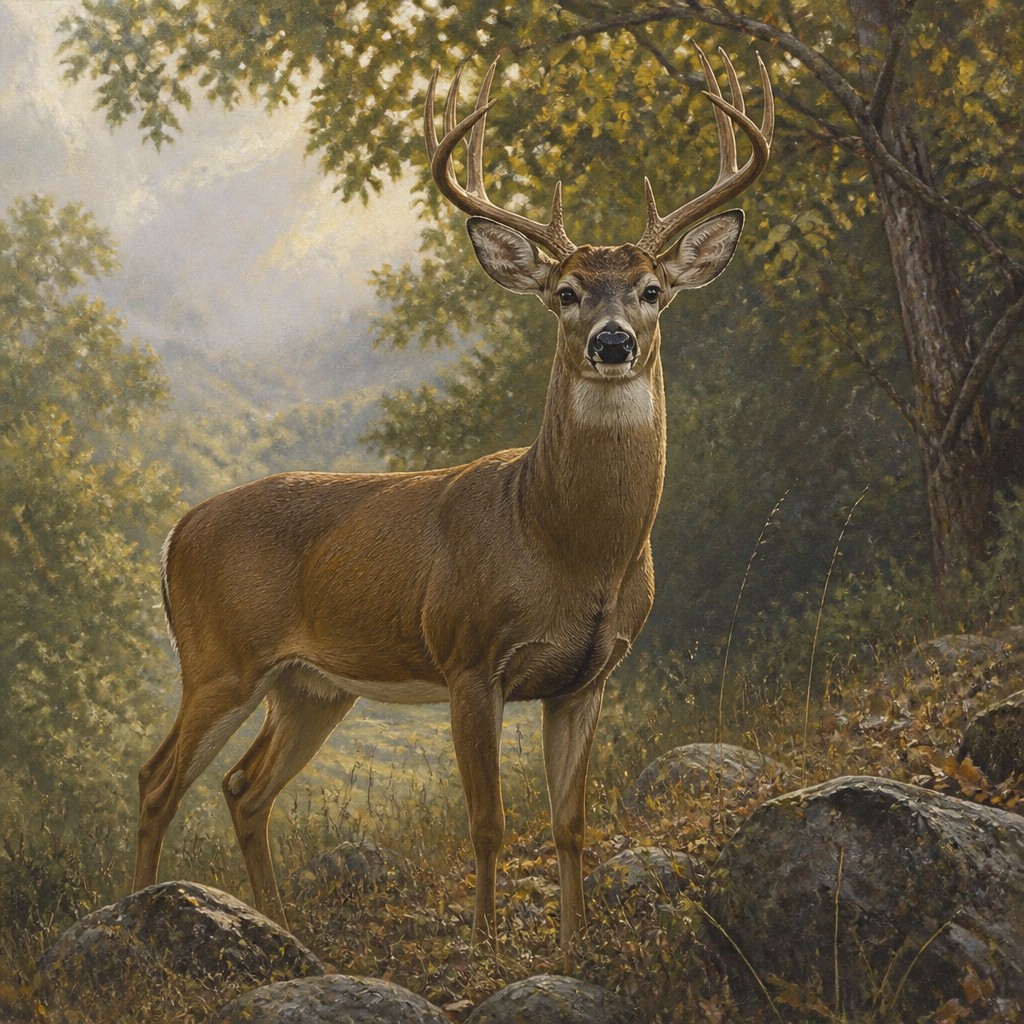 animal standing in natural pose