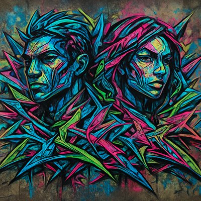 portrait of two people together