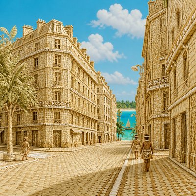 Tuvaluan Art Style Style Transfer Example