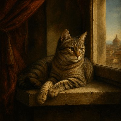 a cat lounging in a sunlit window