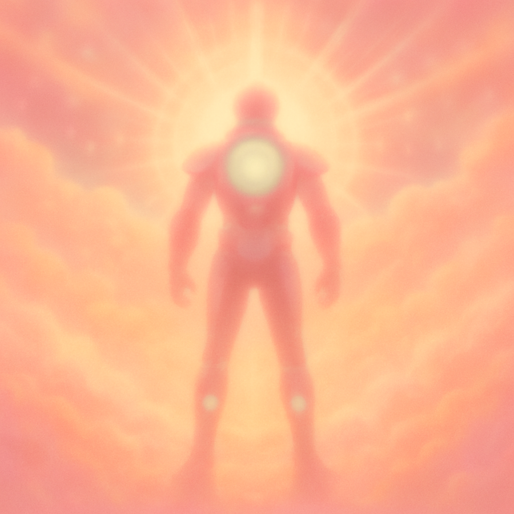 a man standing in front of a bright light