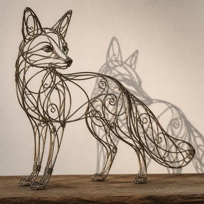 animal standing in natural pose — Wire Art Style