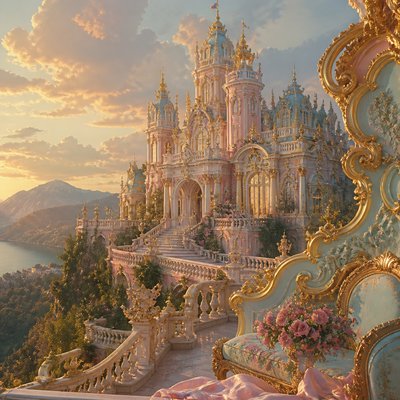 majestic castle on a hilltop