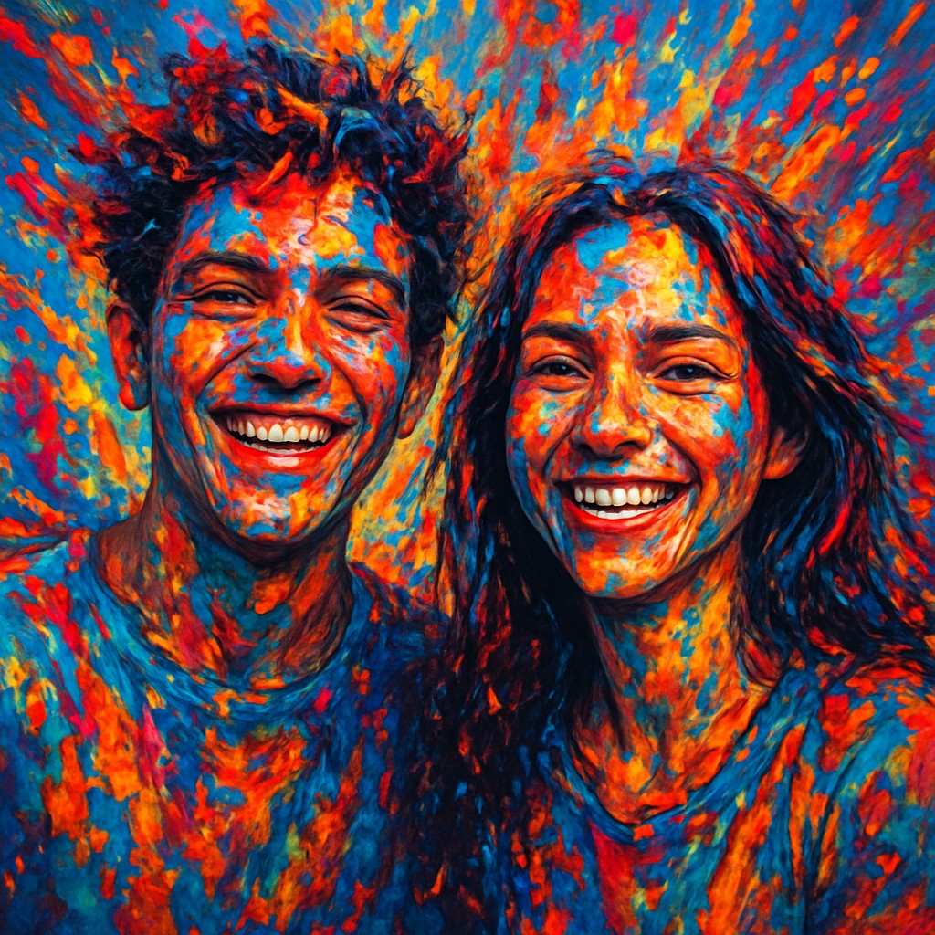 portrait of two people together