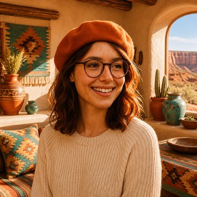 Southwestern Interior Design Style Transfer Example