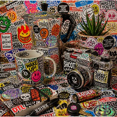 still life with everyday objects