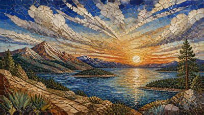 sweeping panoramic landscape with a dramatic sky