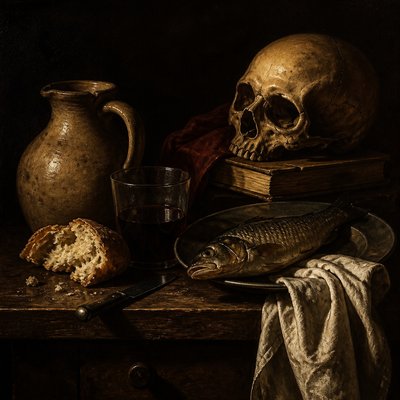still life with everyday objects