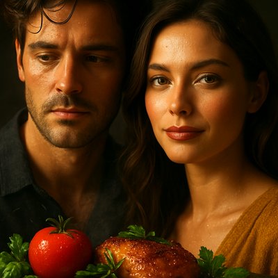 portrait of two people together