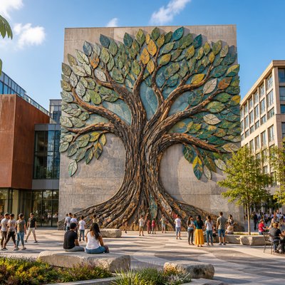 a tree in nature — Public Art Style