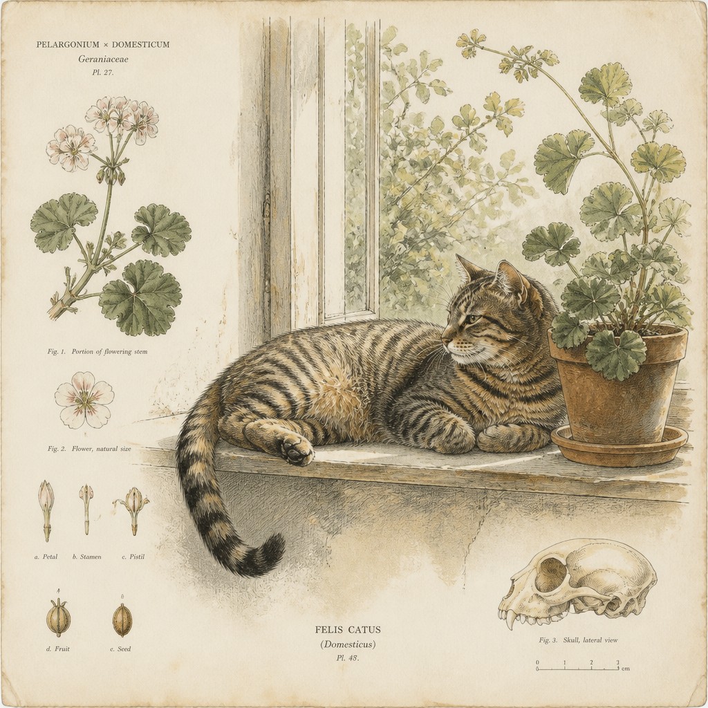 a cat lounging in a sunlit window