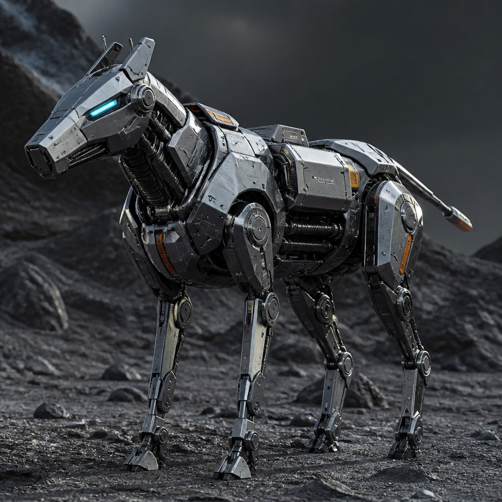 animal standing in natural pose