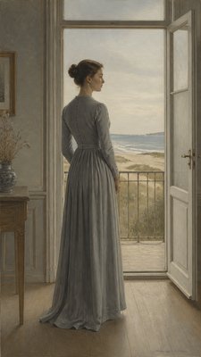 full-length portrait of an elegant figure