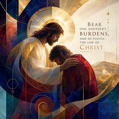 Bear one another's burdens, and so fulfill the law of Christ. 