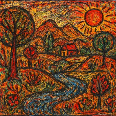 wide landscape with natural scenery