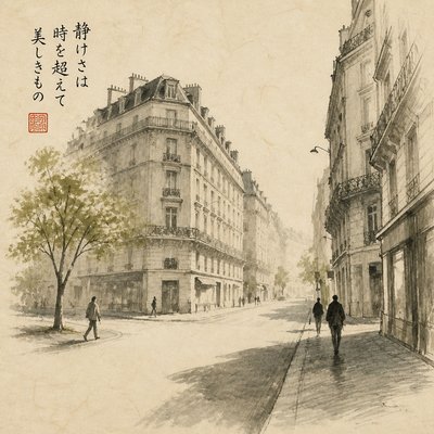 Japanese Architecture Art Style Transfer Example
