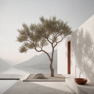 a tree in nature — Minimalist Interior Design