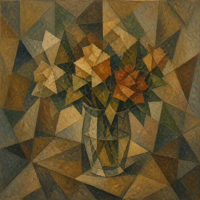 bouquet of flowers in a glass vase