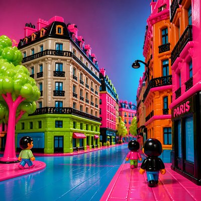Japanese Toy Art (Sofubi) Style Transfer Example