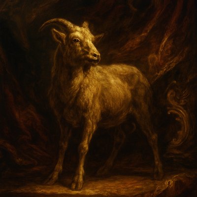 animal standing in natural pose