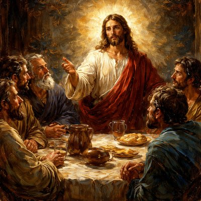 John 14:6 Jesus addressing His disciples at the last supper