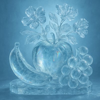 still life arrangement of fruits and flowers