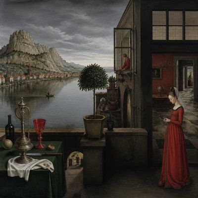 wide landscape with natural scenery — Belgian Art Style