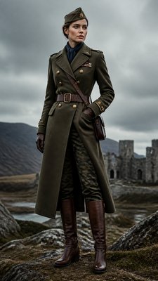 full-length portrait of an elegant figure