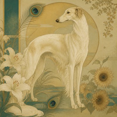 animal standing in natural pose — Aesthetic Movement Art Style
