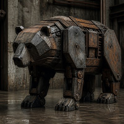 animal standing in natural pose — Industrial Furniture Art