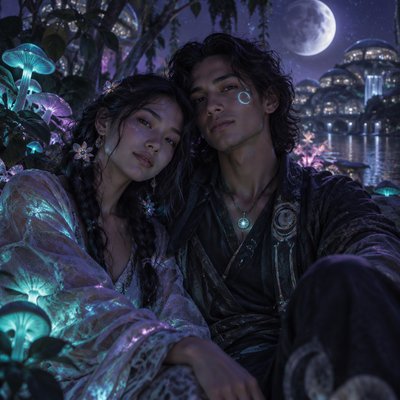 portrait of two people together
