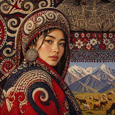 Kyrgyz Art Style 1