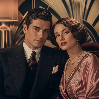 portrait of two people together