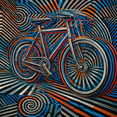 bicyle resting against a wall
