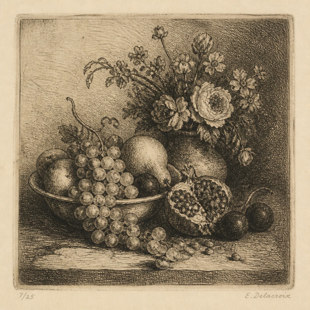 Etching Print Style example artwork 3