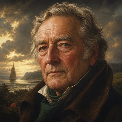 close-up portrait of an elderly person with expressive weathered features