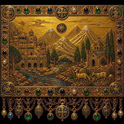 wide landscape with natural scenery — Byzantine Jewelry Design