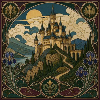 majestic castle on a hilltop