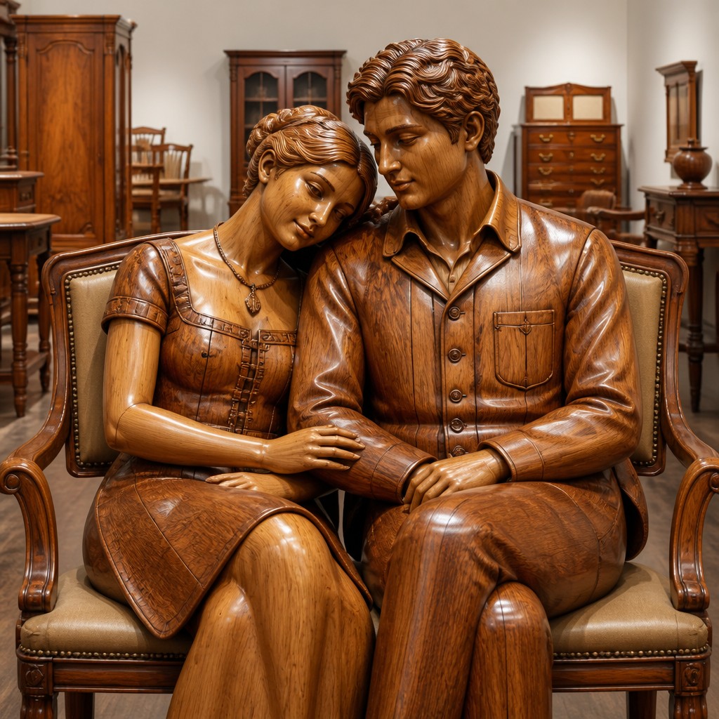 portrait of two people together — Furniture Design Style