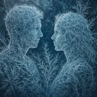 portrait of two people together