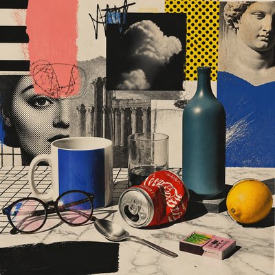 still life with everyday objects