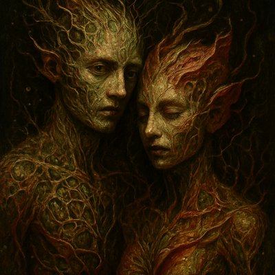 portrait of two people together