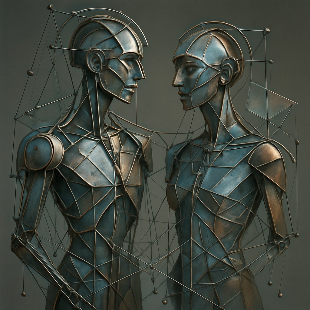 portrait of two people together