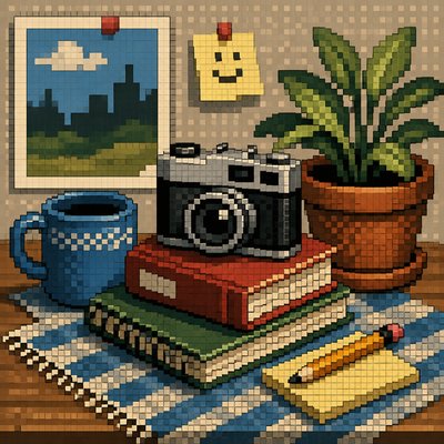 still life with everyday objects