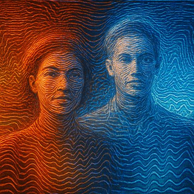 portrait of two people together