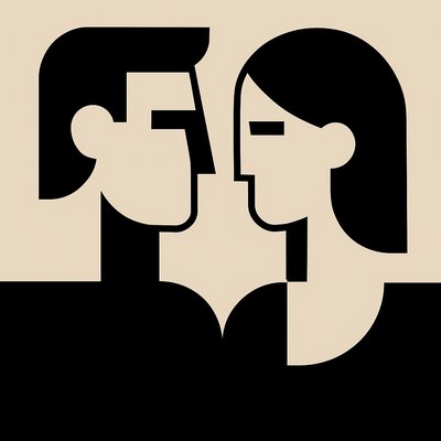 portrait of two people together