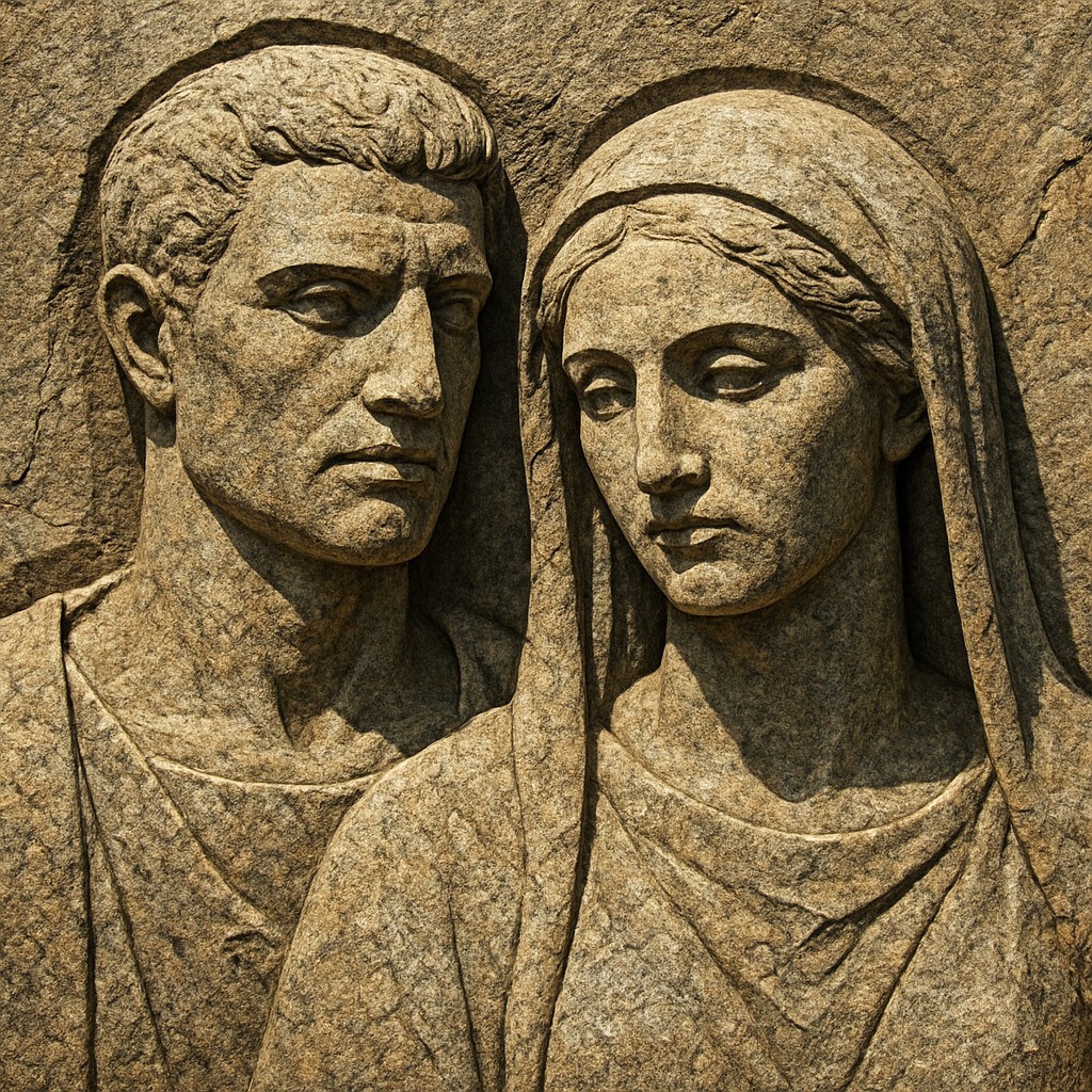 portrait of two people together