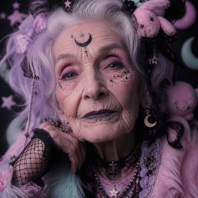 close-up portrait of an elderly person with expressive weathered features